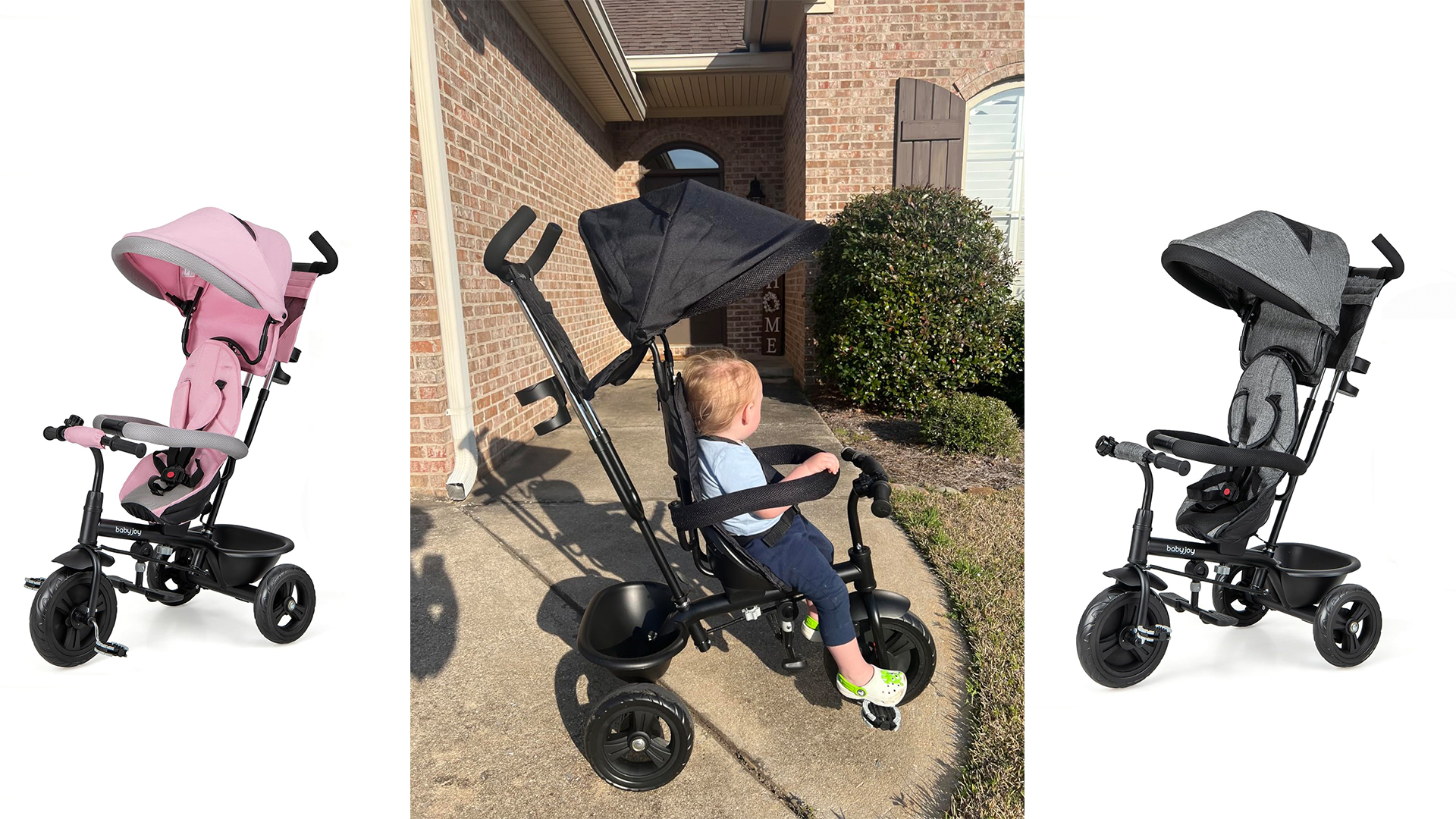 Amazon.com: BABY JOY Tricycle, 4 in 1 Toddler Bike w/Removable