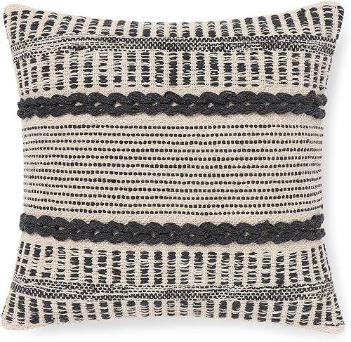 Vista 162 de REDEARTH Fundas de cojín decorativas con textura bohemia – Juego de fundas decorativas de granja tejidas lumbares para sofá, cama, silla, comedor