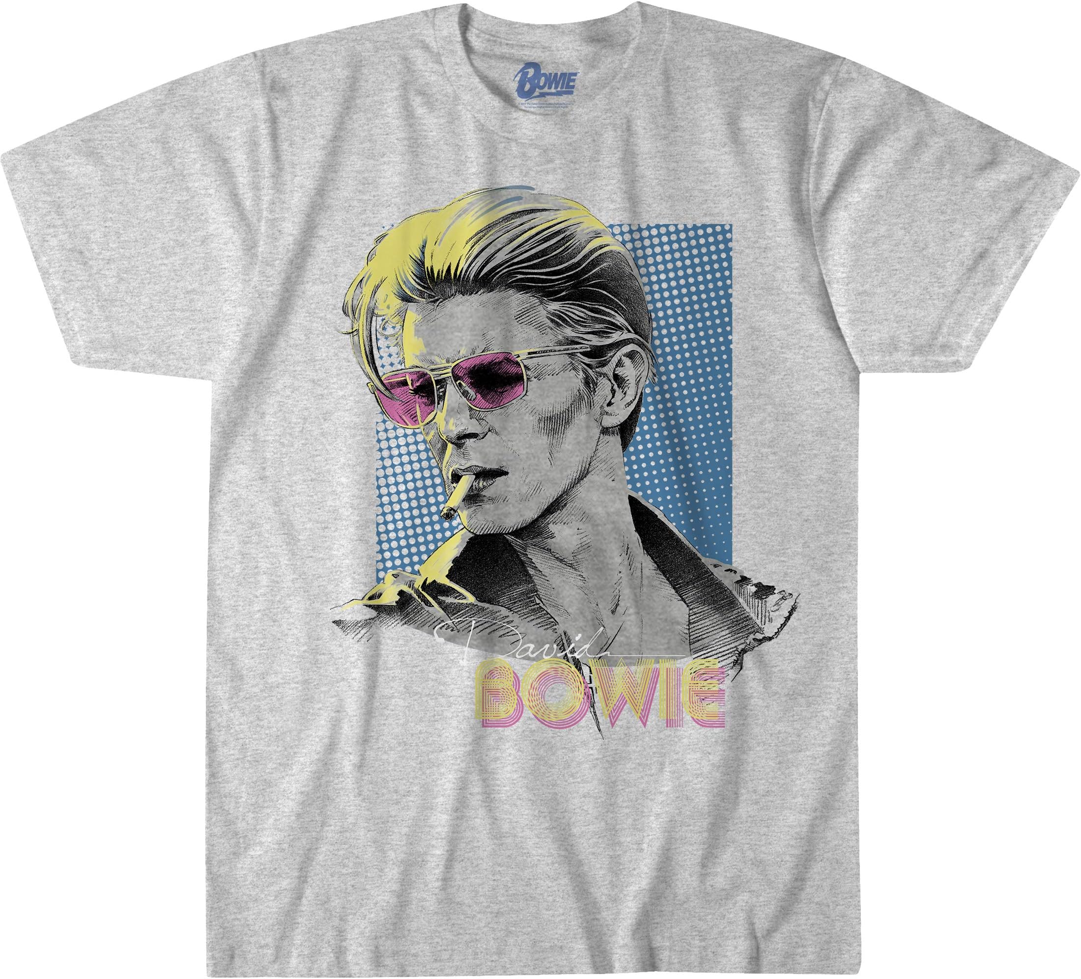 Liquid Blue unisex-adult David Bowie Bowie Sketch T-Shirt T-Shirt