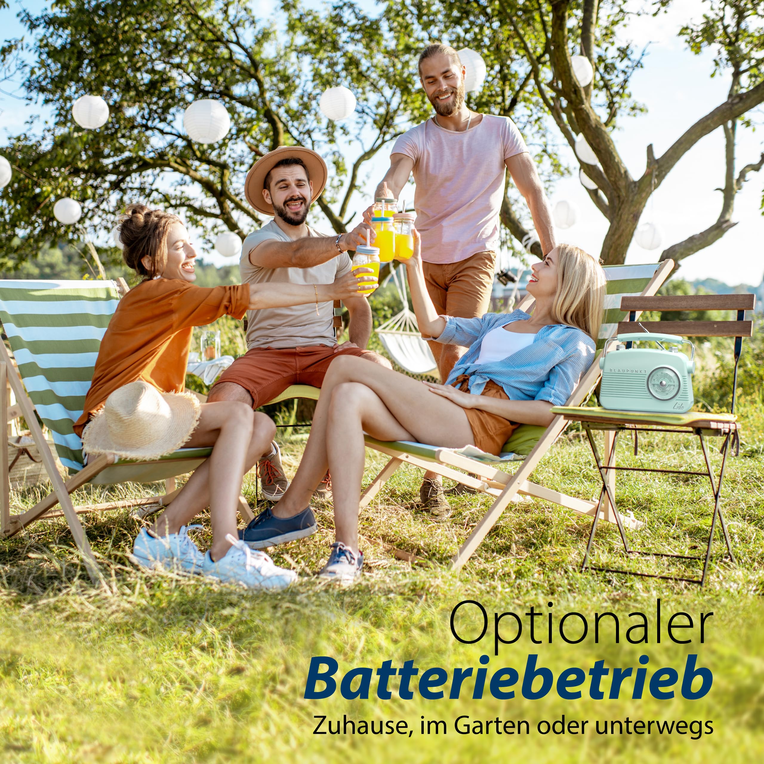 Blaupunkt LIDO VDR 10, Blau Nostalgieradio, DAB+ Radio Retro Design, digitales Radio mit Senderspeicher, Retro DAB Radio mit Bluetooth, UKW Empfang, kompakte Bauweise