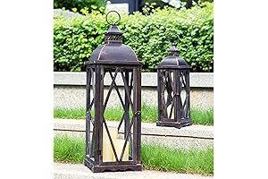 Charming Front Porch Lanterns to Elevate Your Outdoor Oasis: Set of 2...