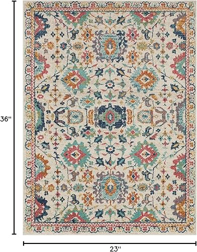 Vista 76 de Mohawk Home Bonilla - Alfombra oriental floral de 5 pies 3 pulgadas x 8 pies, color azul cielo, perfecta para sala de estar, comedor, oficina