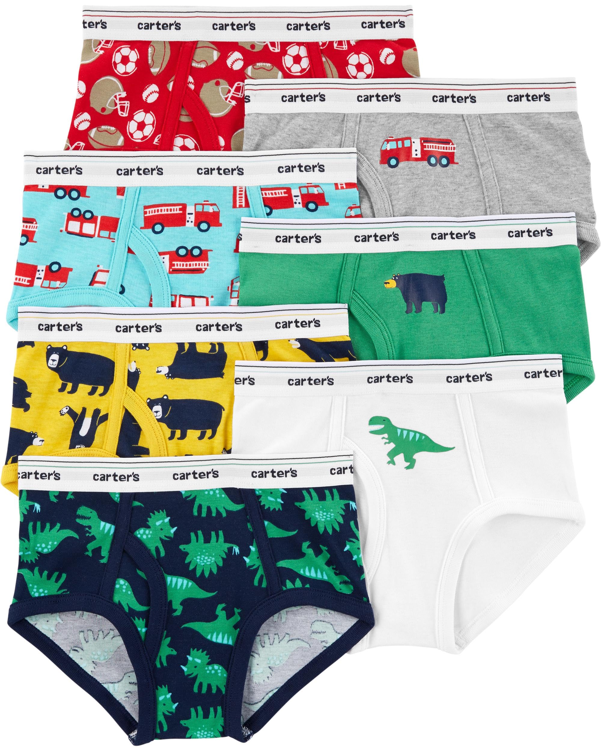 Carter's 7-Pack Cotton Briefs Underwear Ropa Interior Niños (Pack de 1)