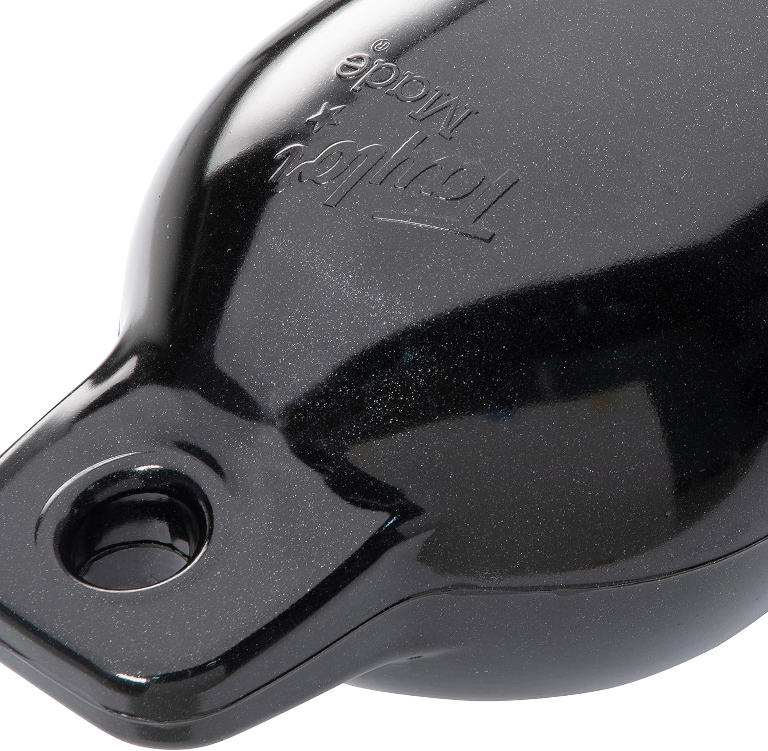 Taylor Made Hull-Gard Inflatable Boat Fender, Black Onyx (10.5" x 30"), Unique Oval Shape, Molded Football Needle Inflation Valve, Seamless Construction, Double Eyelets - 71024