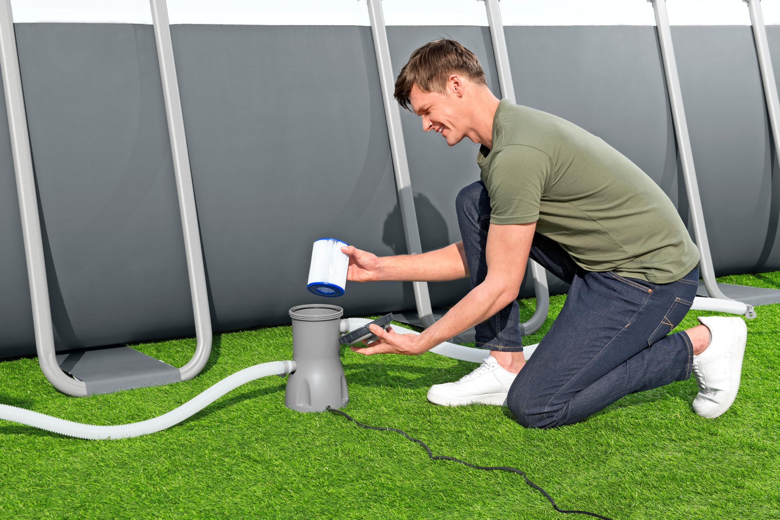 Bestway Poolheizung 2.800 W Digital gesteuert für Pools 1.520-17.035 l 40 °C