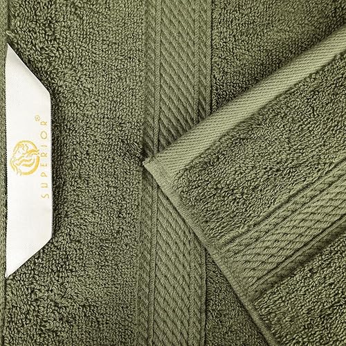 Vista 983 de SUPERIOR - Juego de toallas de algodón egipcio de 28.22 oz/m², incluye 2 toallas de baño, 2 toallas de mano, 2 toallas para la cara, artículos