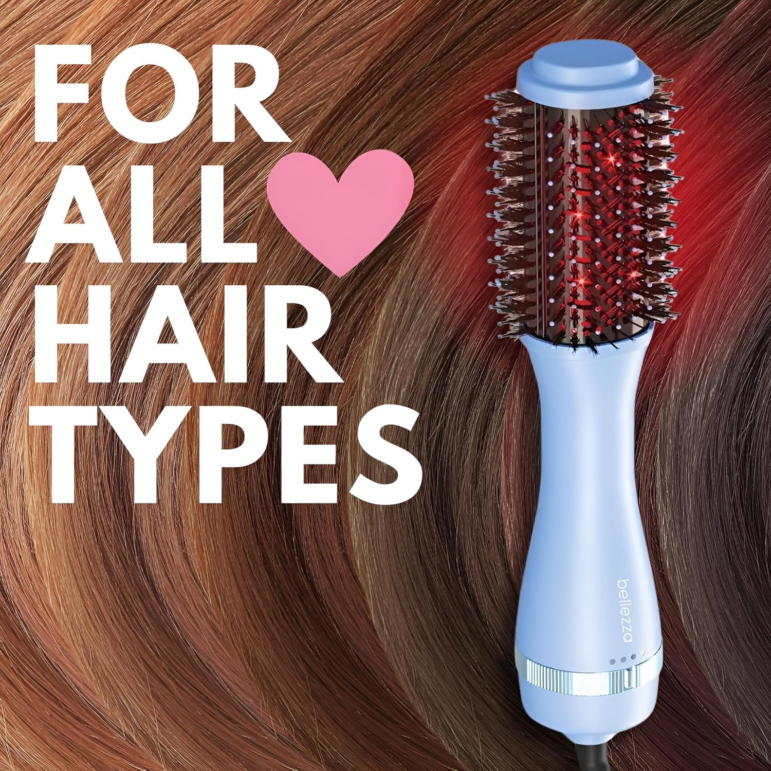 Bellezza Infrared Blowout Brush | 2" Professional Hot Brush (Blue)