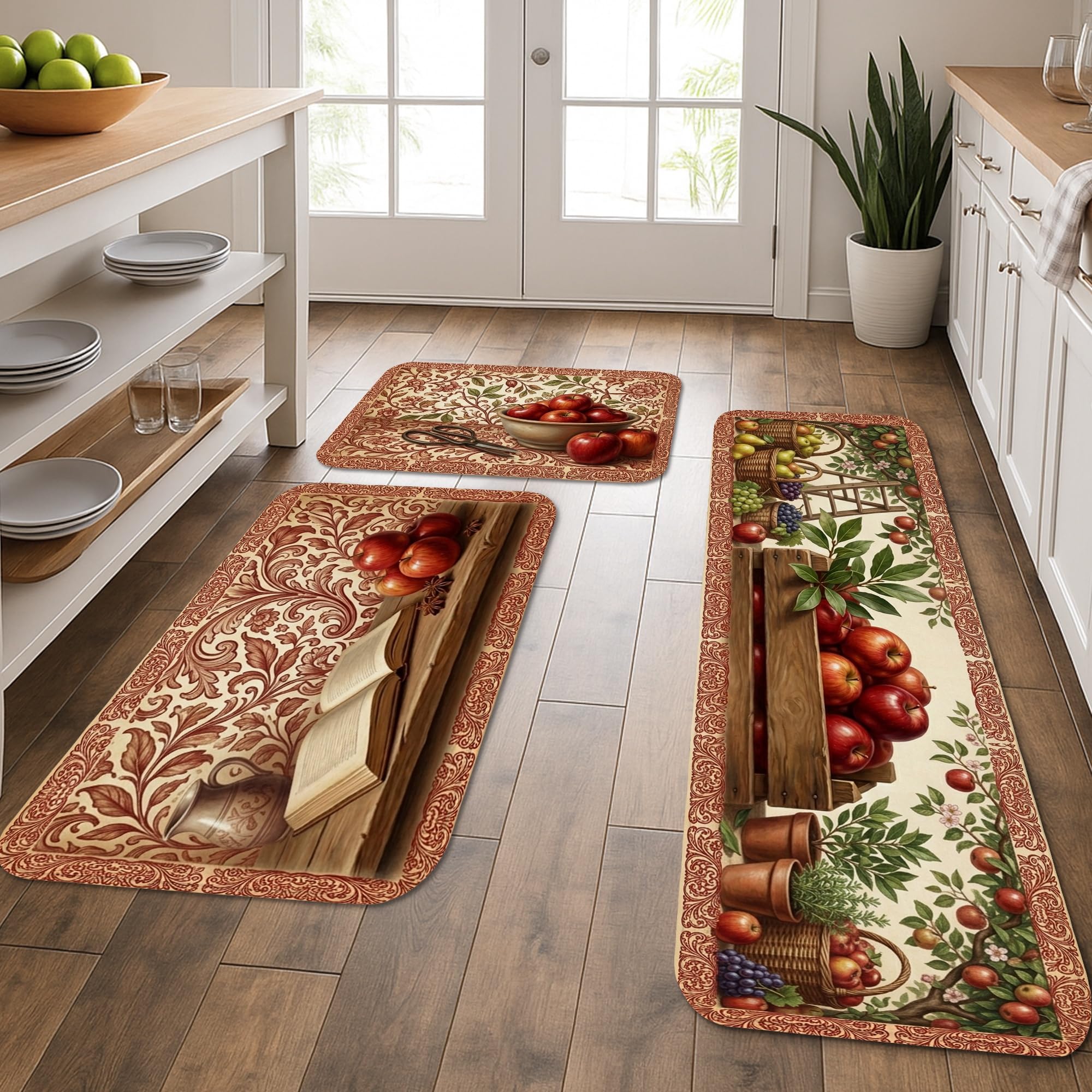 Tapis de cuisine lavable pour sol glissant et fatiguant lot de 3