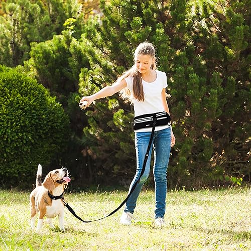 Miniatura 9 de KZJBELT-11 - Cinturón para correr y manos libres, correa elástica retráctil con absorción de golpes, con cinturón para correr, caminar, entrenar,