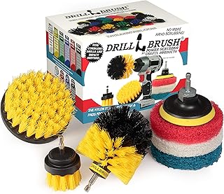 Drillbrush Power Scrubber Brush Set - Drill Brush Attachment - Grout Brush Drill Attachment - Drill Scrubber Attachment - ...