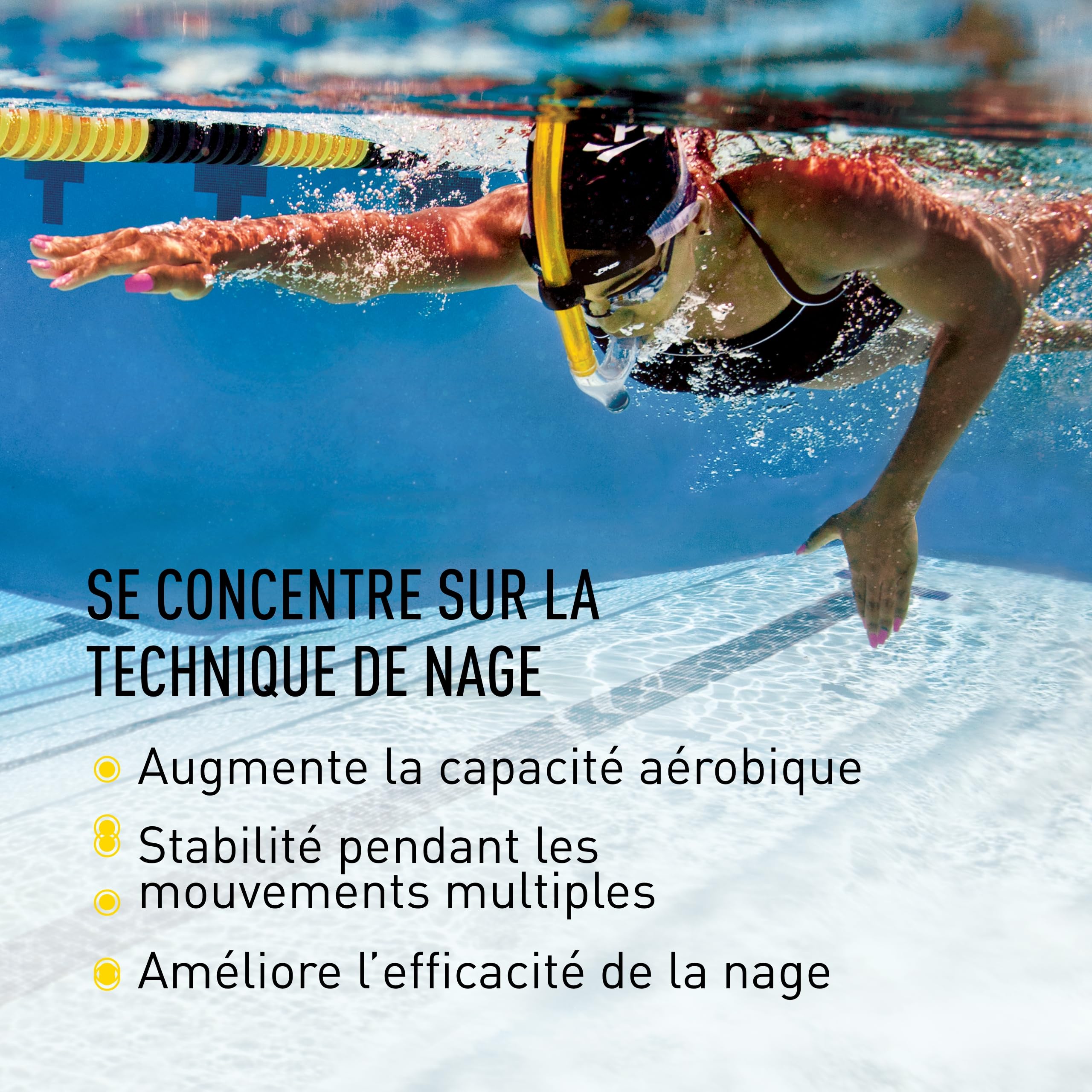 Finis Swimmer's Snorkel Yellow Swimmer s Snorkel, Jaune, Taille unique EU