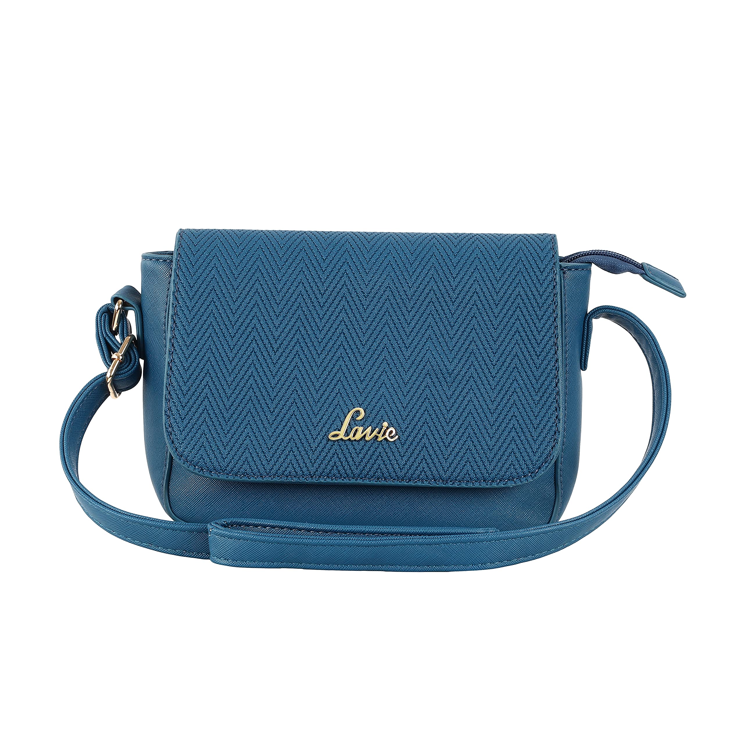 Lavie Womens Emboss Flap Sling Bag | Ladies Purse Handbag (B0CQ8C1CGZ) Amazon Price History, Amazon Price Tracker
