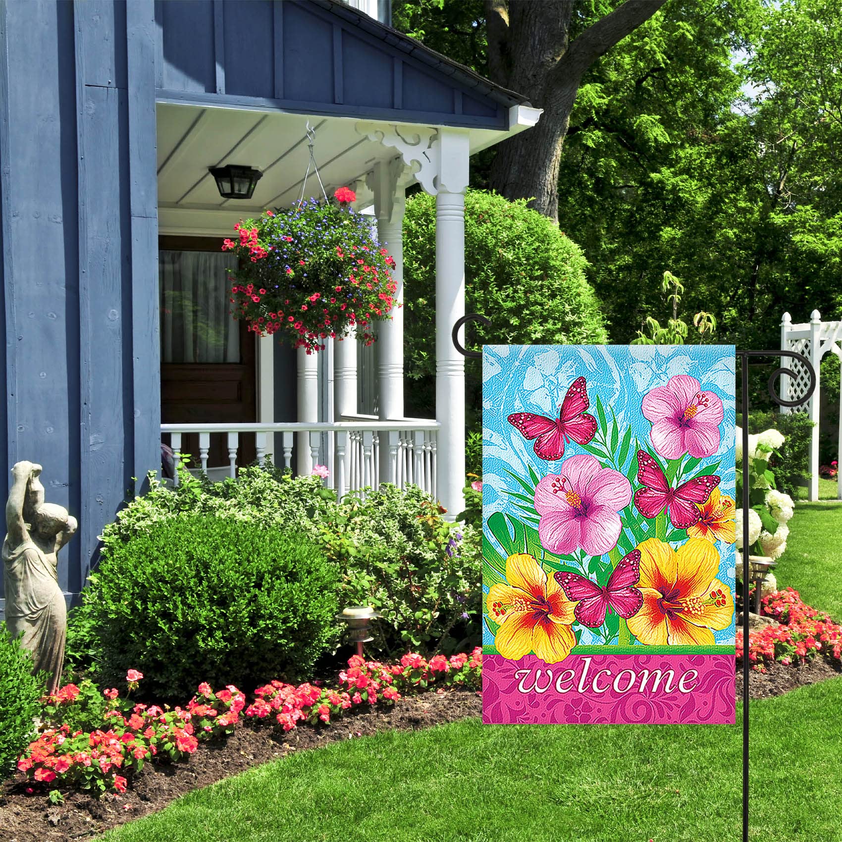 Morigins Welcome Fabulous Gartenflagge – 71,1x101,6 Cm, Polyester, Wetterfest, Bunt