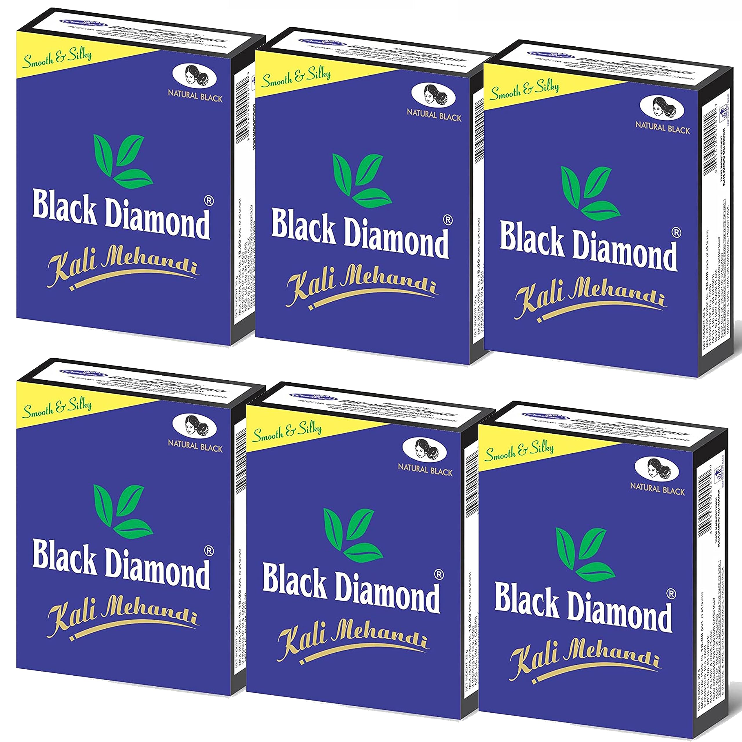 Kali Mehandi | Natural Black | Long Lasting Color | For Men & Women | Nourishing | Herbal Hair |40g (Pack of 6)-picture-53