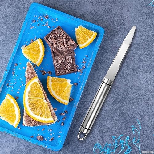 Miniatura 8 de Cuchillo de toronja - Cuchillo de hoja dentada curvada - Cortador de frutas pequeño cuchillo dentado cuchillo de cocina curvado de pomelo cortador