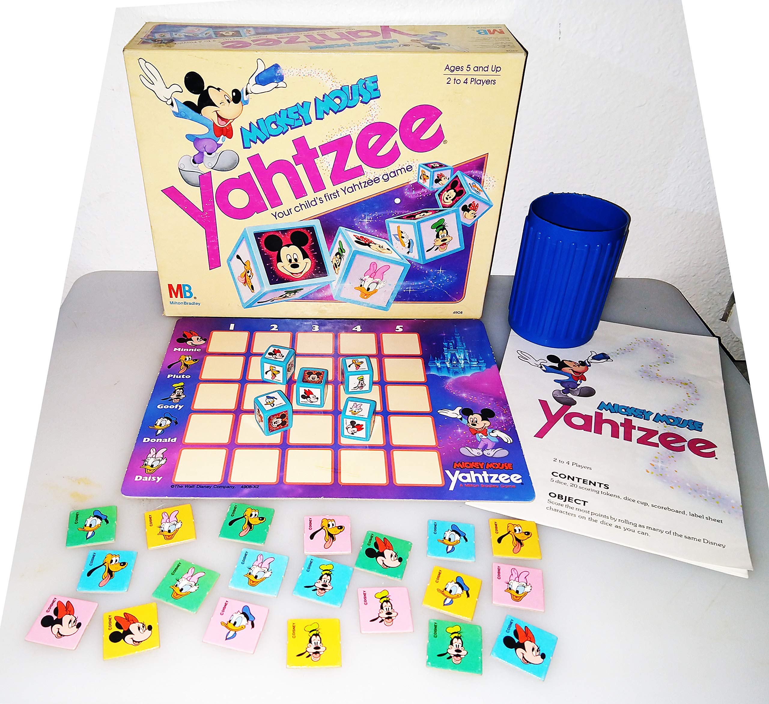 Mickey Mouse Yahtzee Game (1988 Edition) : Amazon.sg: Toys