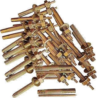 Hard Metal Pin Type Anchor Fasteners (10 MM x 75 MM), 24 Pieces