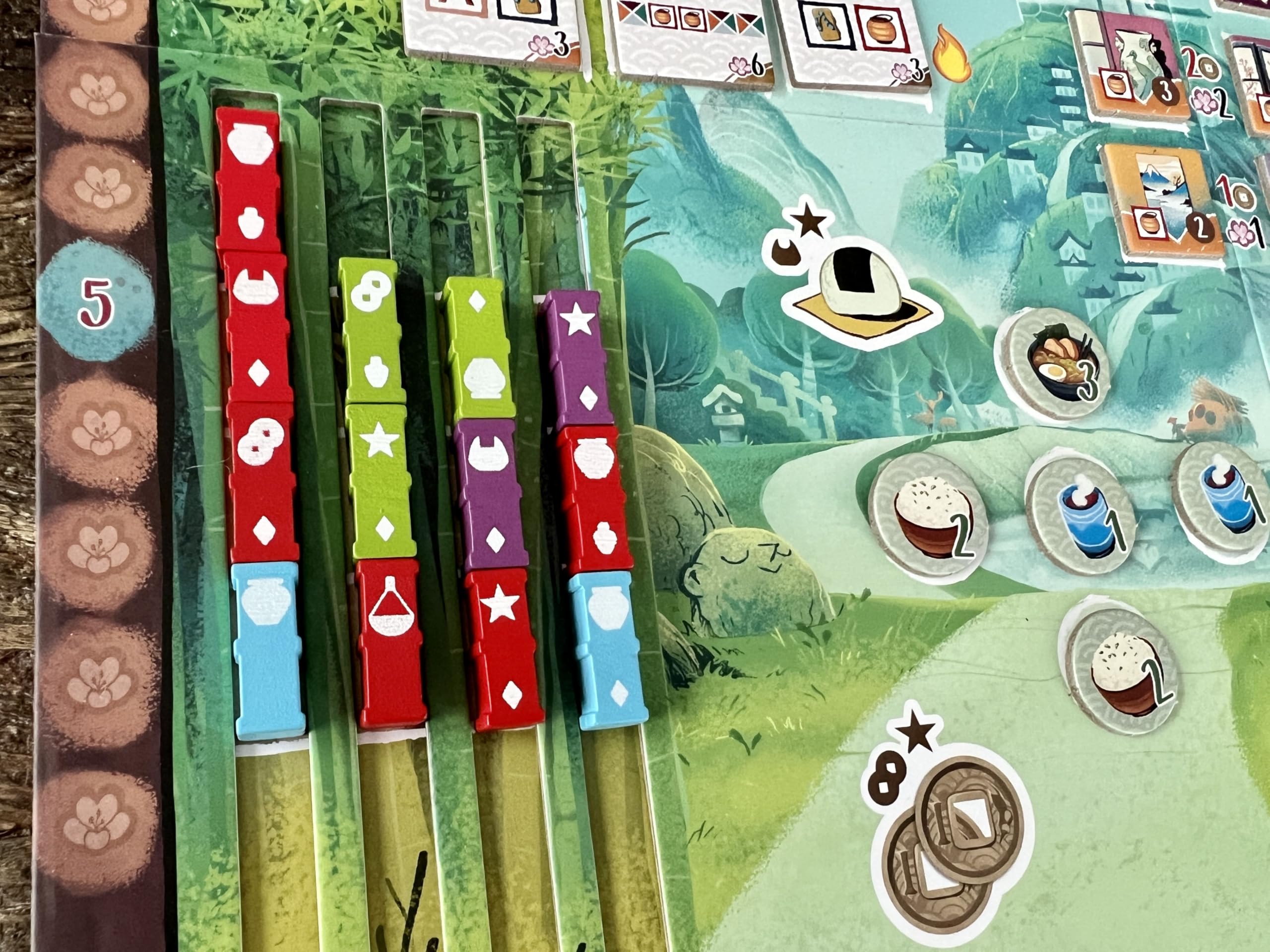 Devir - Bamboo, rodzinna gra planszowa i strategia, japońska atmosfera, Kemushi Saga, od 14 lat (BGBAMBML)