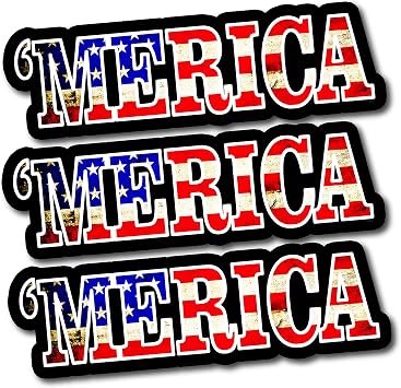 Merica for Trucks Merica Flag Decal Merica Large 1010