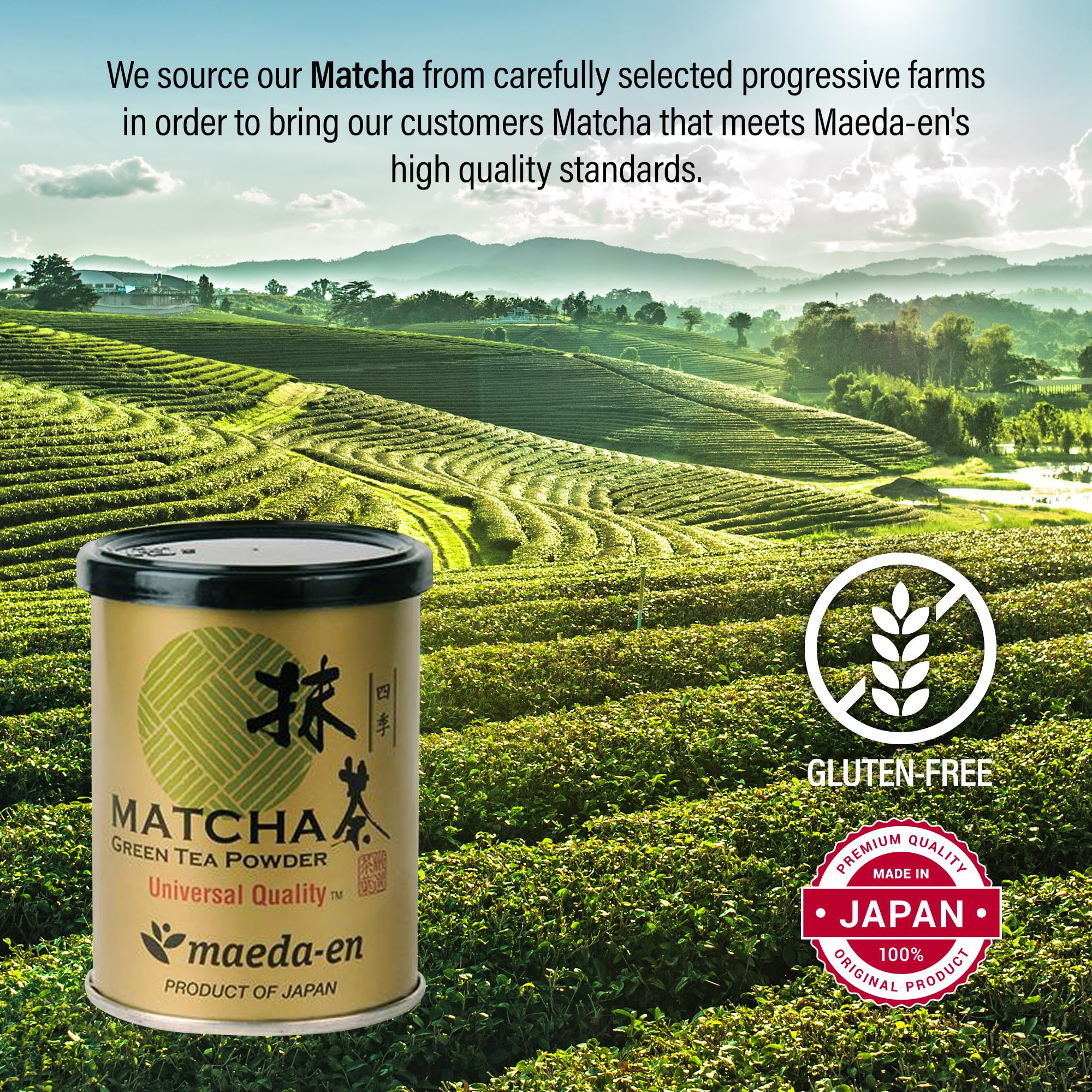 MAEDA-EN Shiki Matcha Green Tea Powder 28g Japanese Origin 100 for Latte Smoothies and Baking 05448 1pk — view 3