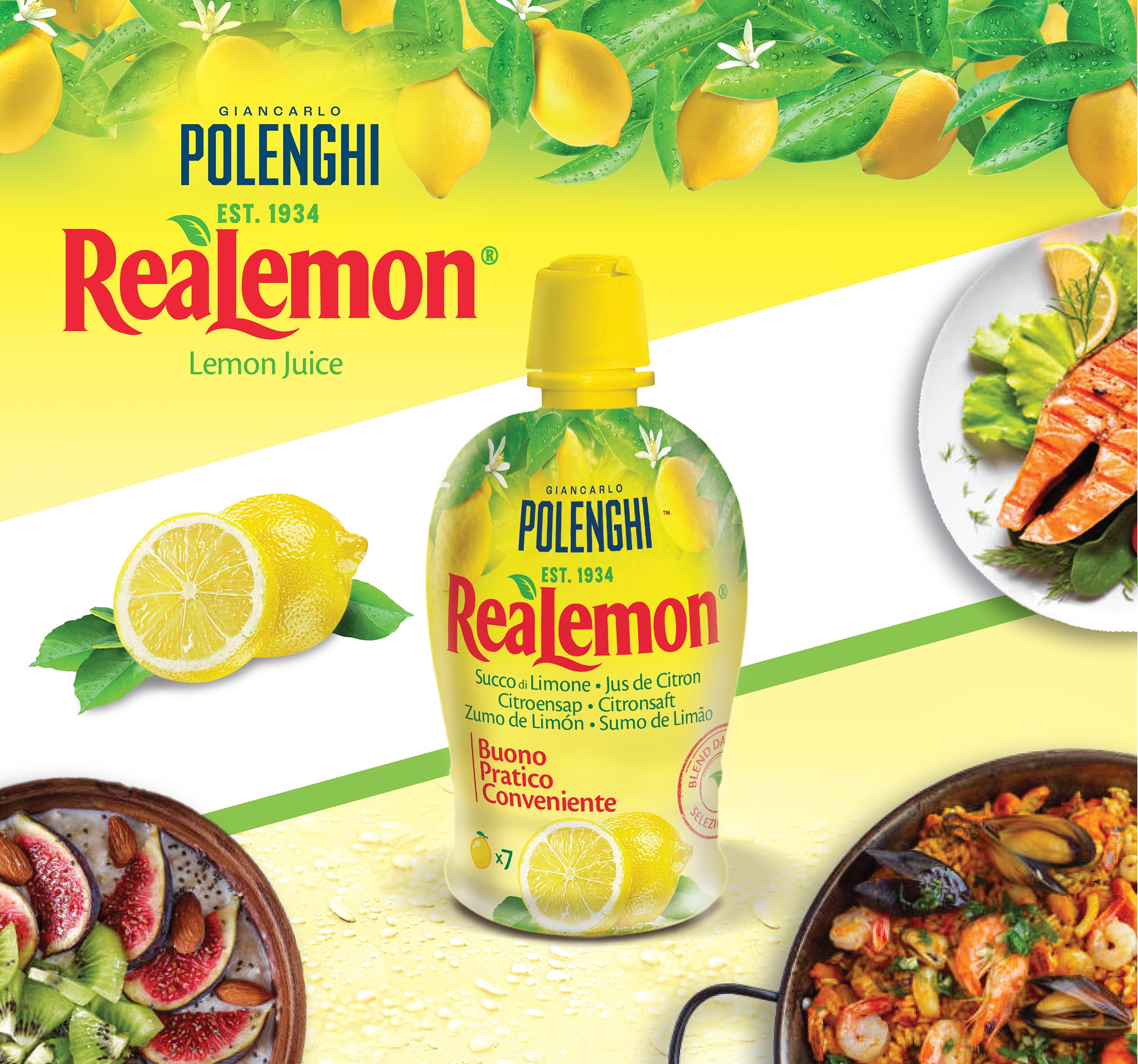 Polenghi Zumo Cítrico de Limón Natural 500ml