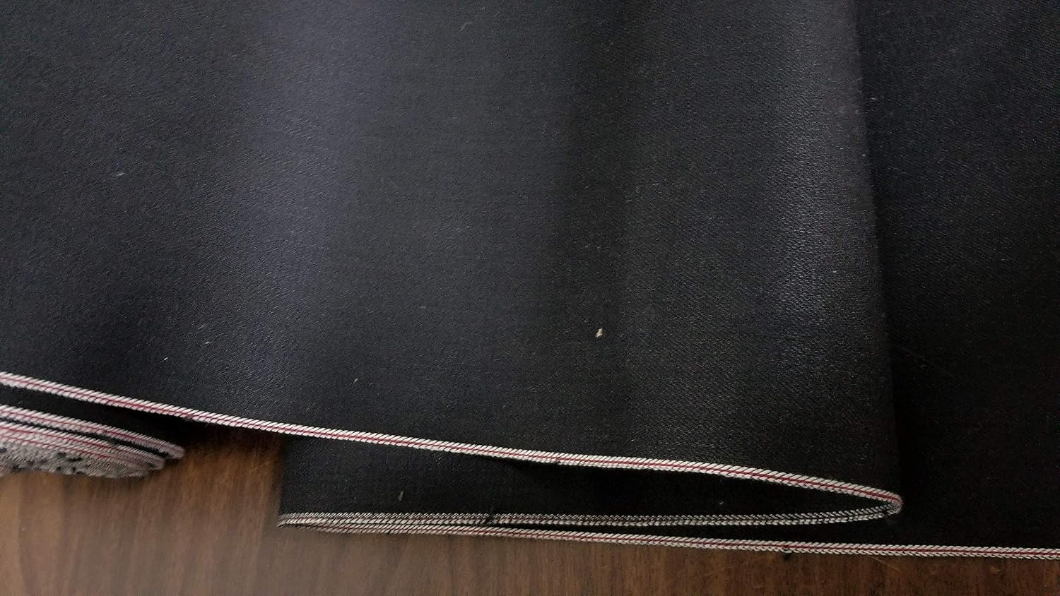 Black Cotton dinem Japanese Selvedge Denim, Fabric by The Yard Width: 30 inches