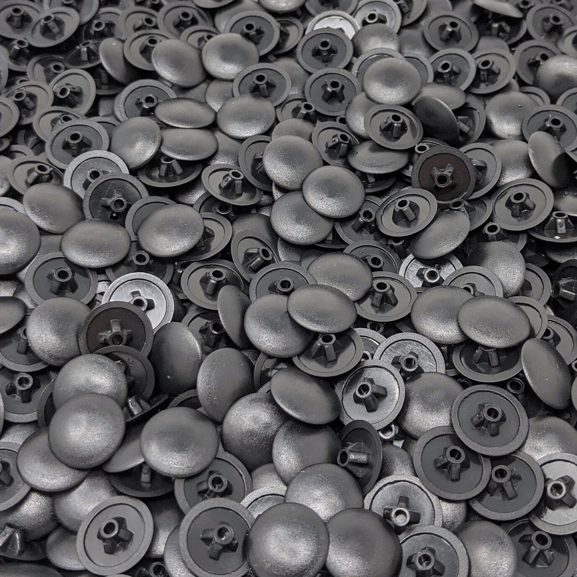 Pozi Screw Cover Caps, Pozidriv Push-Fit Covers for PZ1, PZ2, PZ3, PZ4 & PZ5 Screws, Made in Germany (Black, Pozi No.3, 13mm Head x 2.4mm Deep - See Second Image for Size Guide, Pack of 100)