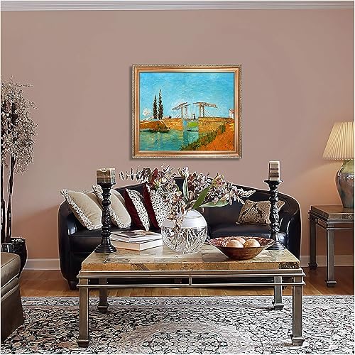 Miniatura 954 de A&T ARTWORK The Starry Night de Vincent Van Gogh. Tamaño del marco: 36 x 30 pulgadas, tamaño de la imagen: 30 x 24 pulgadas, reproducciones clásicas