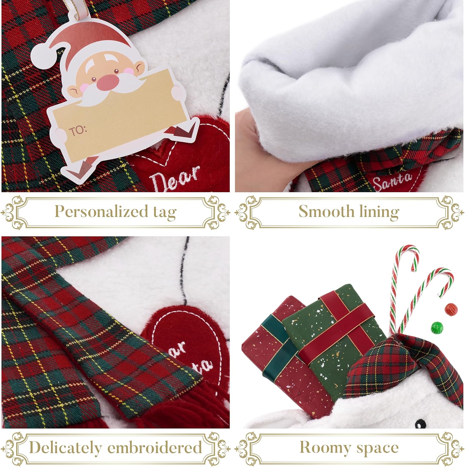 Valery Madelyn Christmas Gnome Tree Topper with Timer&Christmas Stockings Decorations（2 Items Buddle