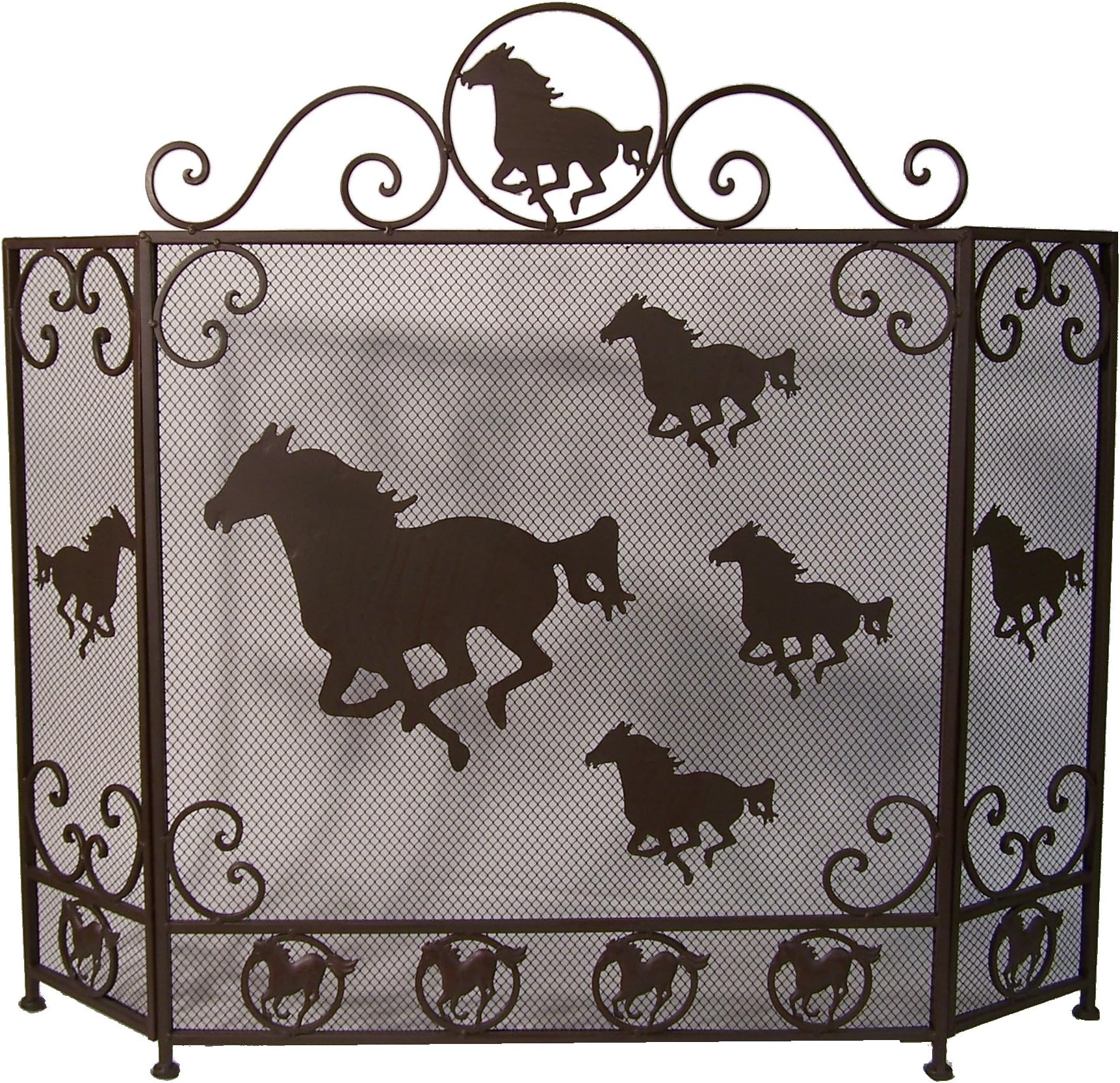 LL Home Fire Place Screen with Horse Design