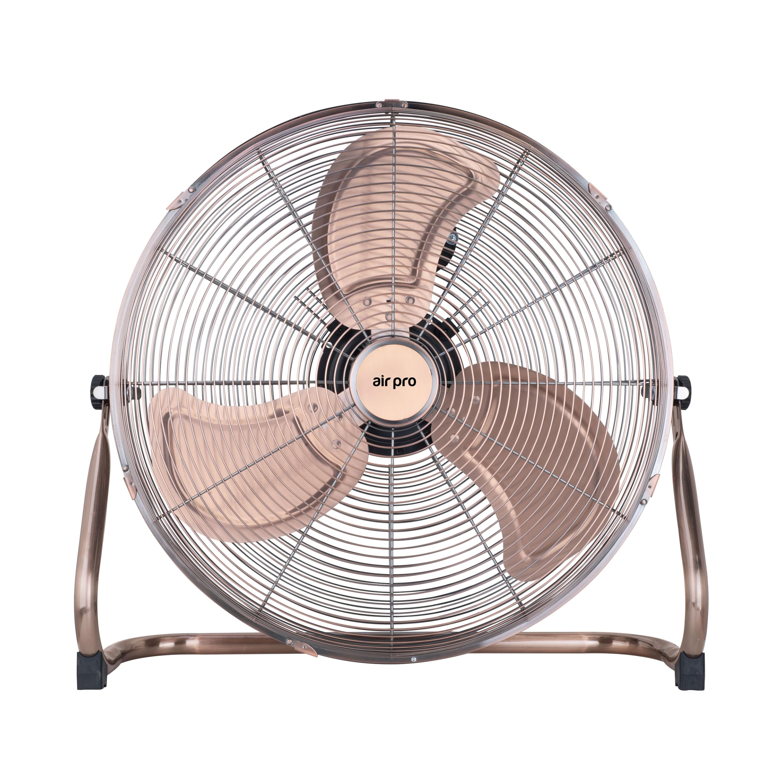 Air Pro 20" Floor Fan - Powerful Air Cooling & Circulating Fan with 3 Speed Setting & Adjustable Tilt - Indoor Home, Office, Gym Fan Quiet Portable Electric Fan with Metal Blade & Body 1.6m Long Cable
