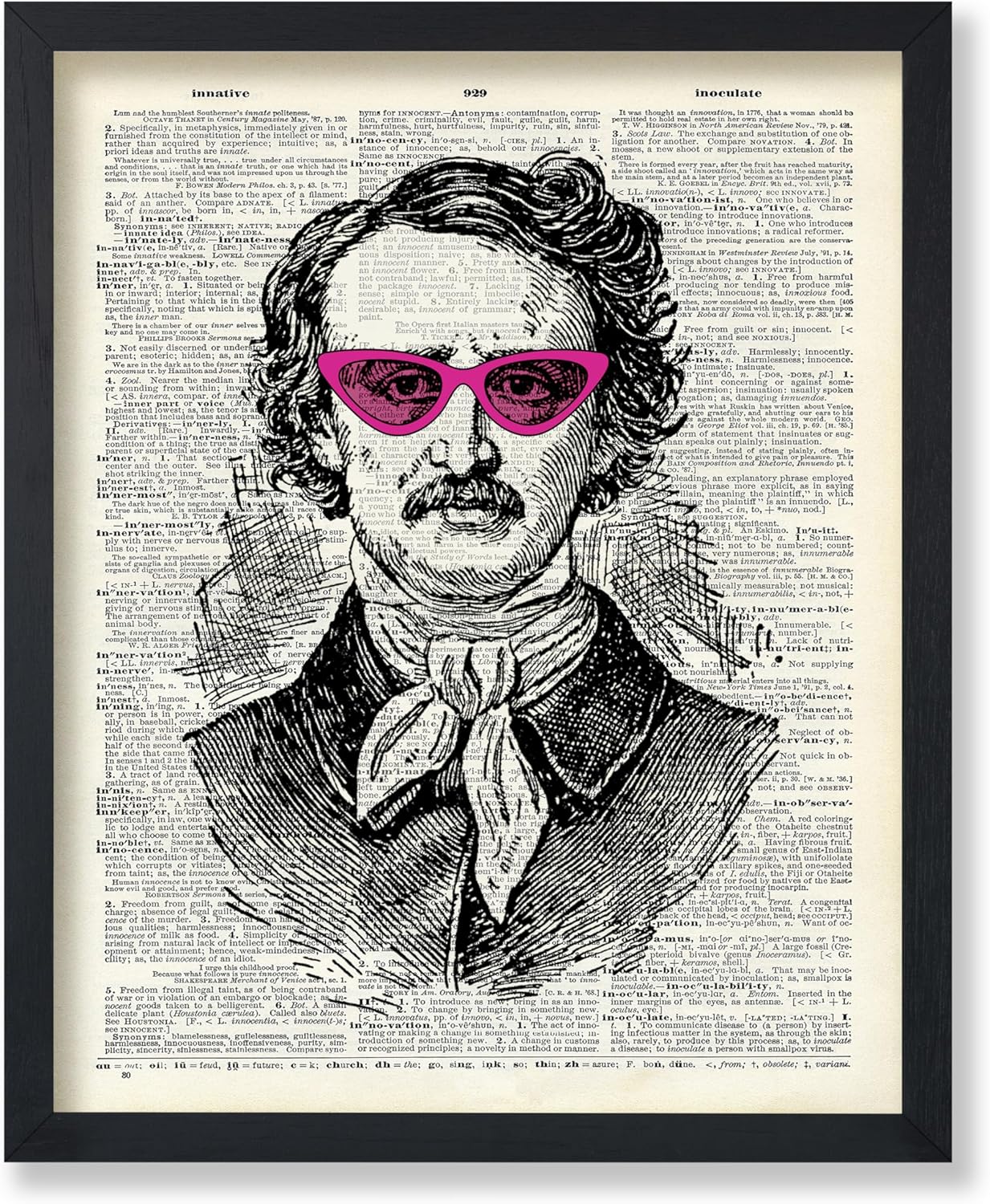 Amazon.com: Poster Master Dictionary Art Poster - Edgar Allan Poe Print ...