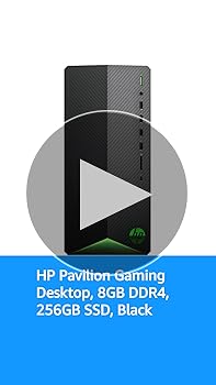 ★ HP Pavilion 【i5-9400+グラボ】 HP Pavilion Gaming Desktop (Intel Core i5-9400, 8GB DDR4, 256GB