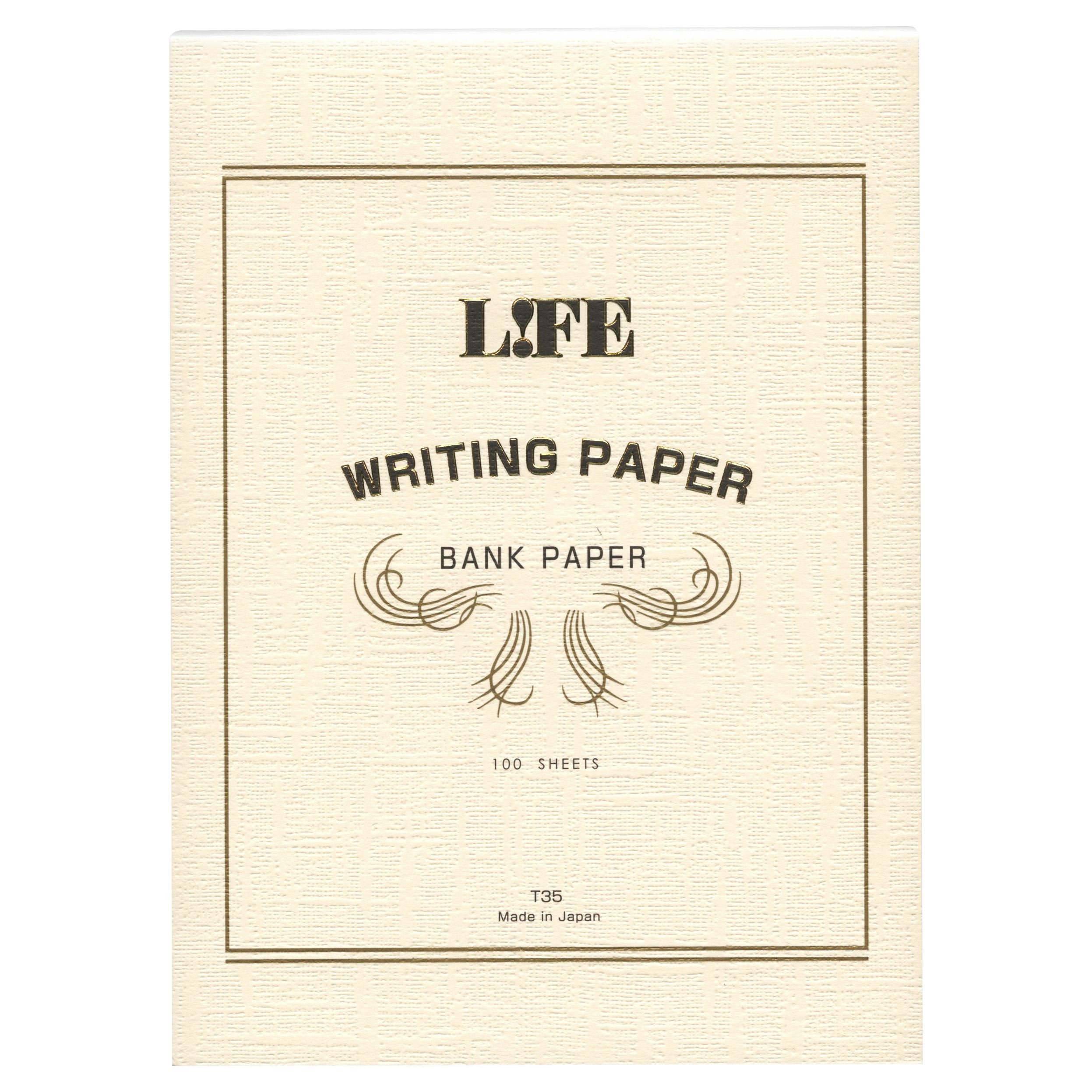 LIFE Bank paper writing paper [snow] T35