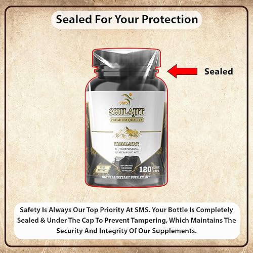 Miniatura 6 de Shilajit Pure Himalayan Cápsulas (suplemento de ácido tévico) 1,000 mg de extracto orgánico de Shilajit por porción, 120 unidades (más de 85