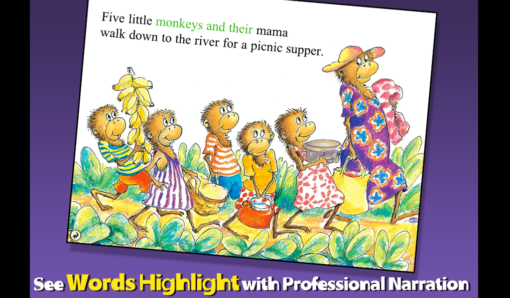 Five Little Monkeys Sitting in a Tree - App on Amazon Appstore