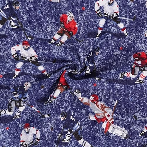 Miniatura 2 de Mook Fabrics Franela PRT Hockey, corte gris por The Yard
