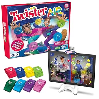 Twister Air Game | AR App Play Game with Wrist and Ankle Bands | Links to Smart Devices | Active Party Games for Kids and Adults | Ages 8+ | For 1+ Players