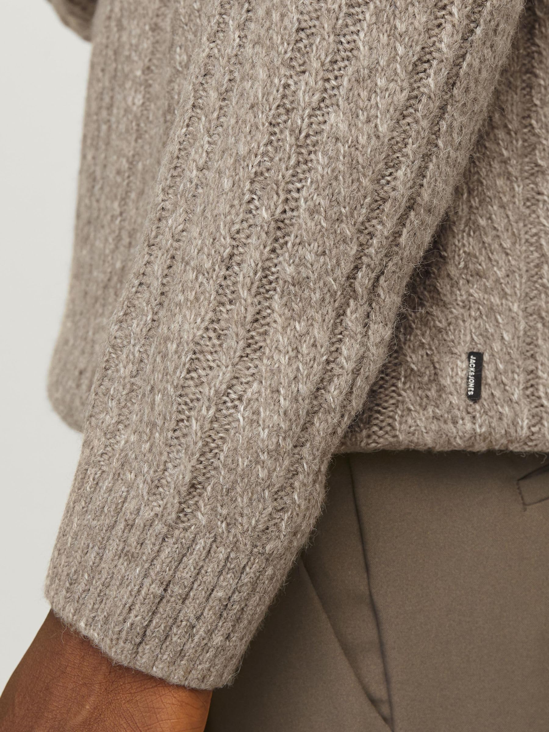 Jack & Jones Jprblatrent Knit Cable Roll Neck BF Maglione Lavorato a Maglia Uomo (Pacco da 1)