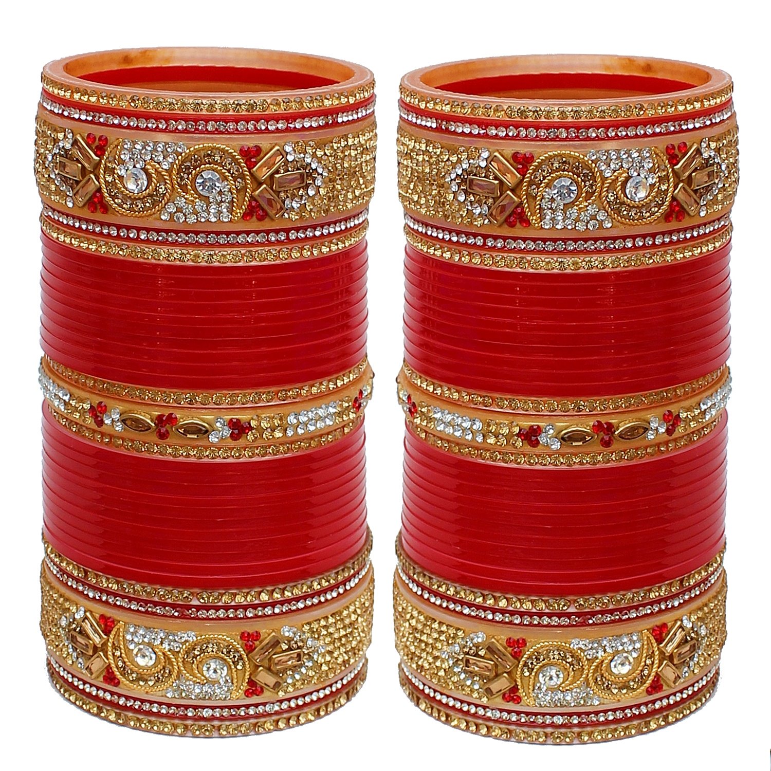 Lucky Jewellery Bangle Set for Women (Red) (1040-M1C1-733-R26) (B075Q7H7SS) Amazon Price History, Amazon Price Tracker