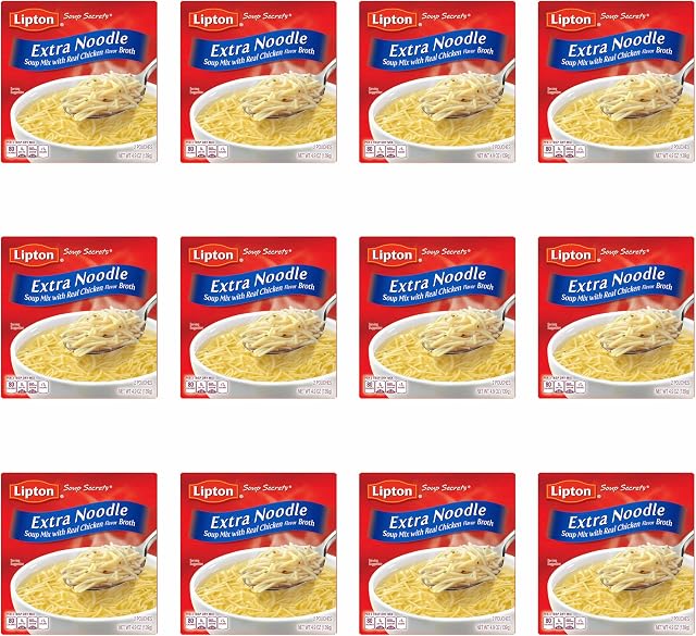 Lipton Instant Soup Mix Extra Noodle Soup Made With Real Chicken Broth Flavor