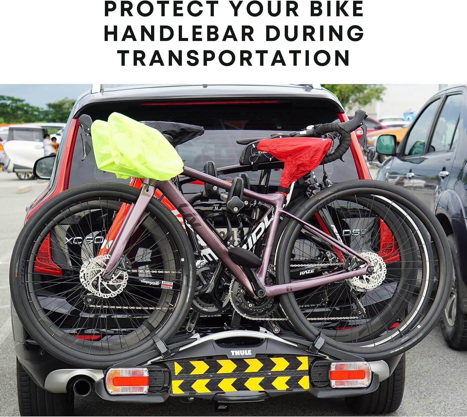 Vincita Double Pannier Water-Resistant Side Bags Large Compartments Quick Release Lever Lock Clip-on with Rain Cover for Bicycle Cargo Rear Rack Saddle Bag Pannier Rack Bicycle Bag Bike