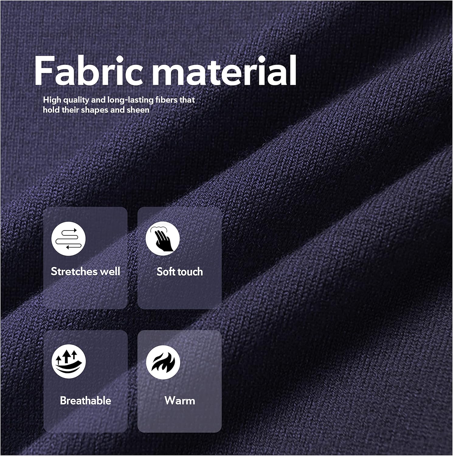 X RAY Mens Turtleneck, Soft Slim Fit Pullover Top, Basic Turtle Neck Sweater for Men - Image 8