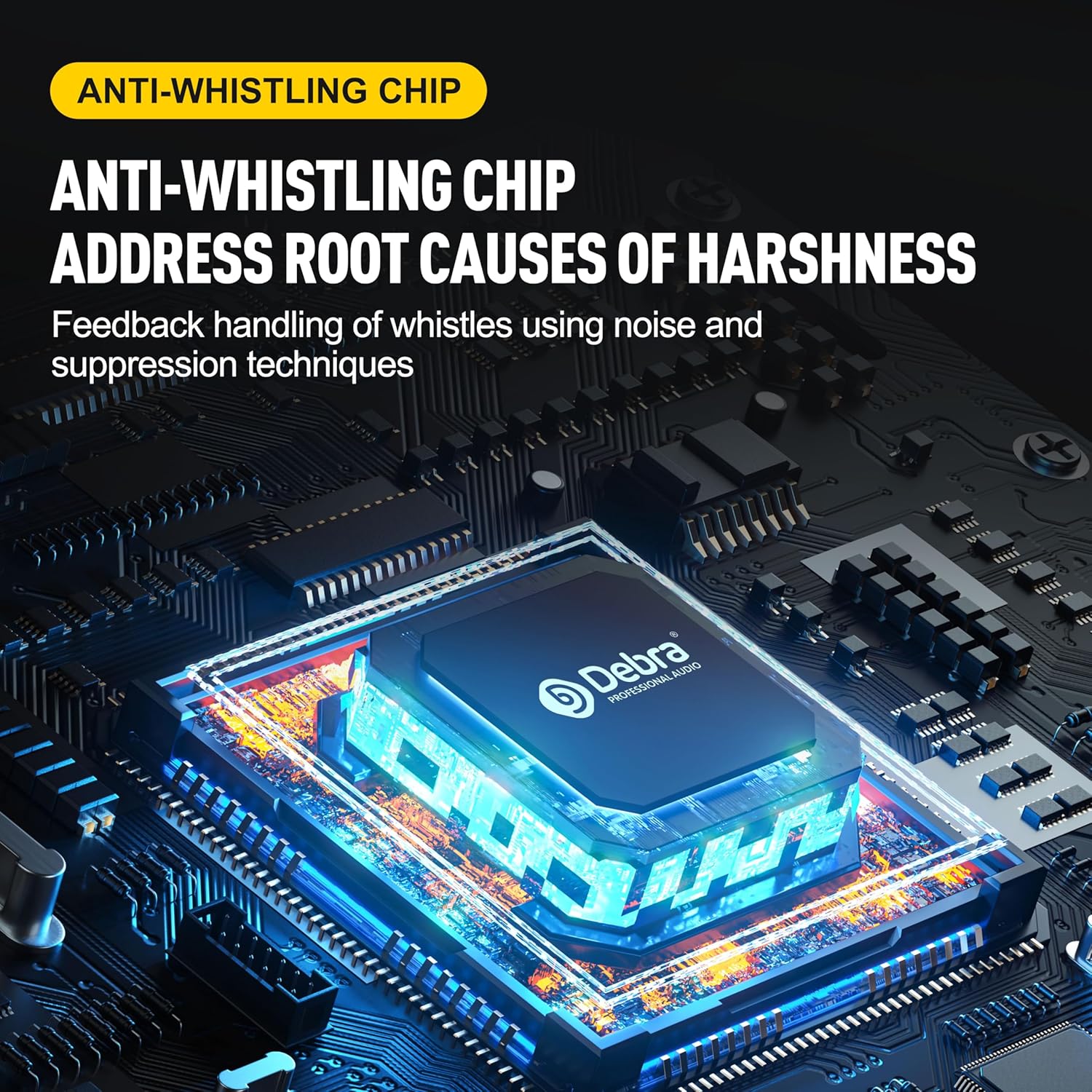 D Debra Wireless Microphone UHF Cordless Handheld Dynamic with Rechargeable Receiver and 30 Adjustable Frequency for Karaoke Singing, Wedding, DJ, Party, Speech, Church, Class Use, 200ft (PU-12H-02)