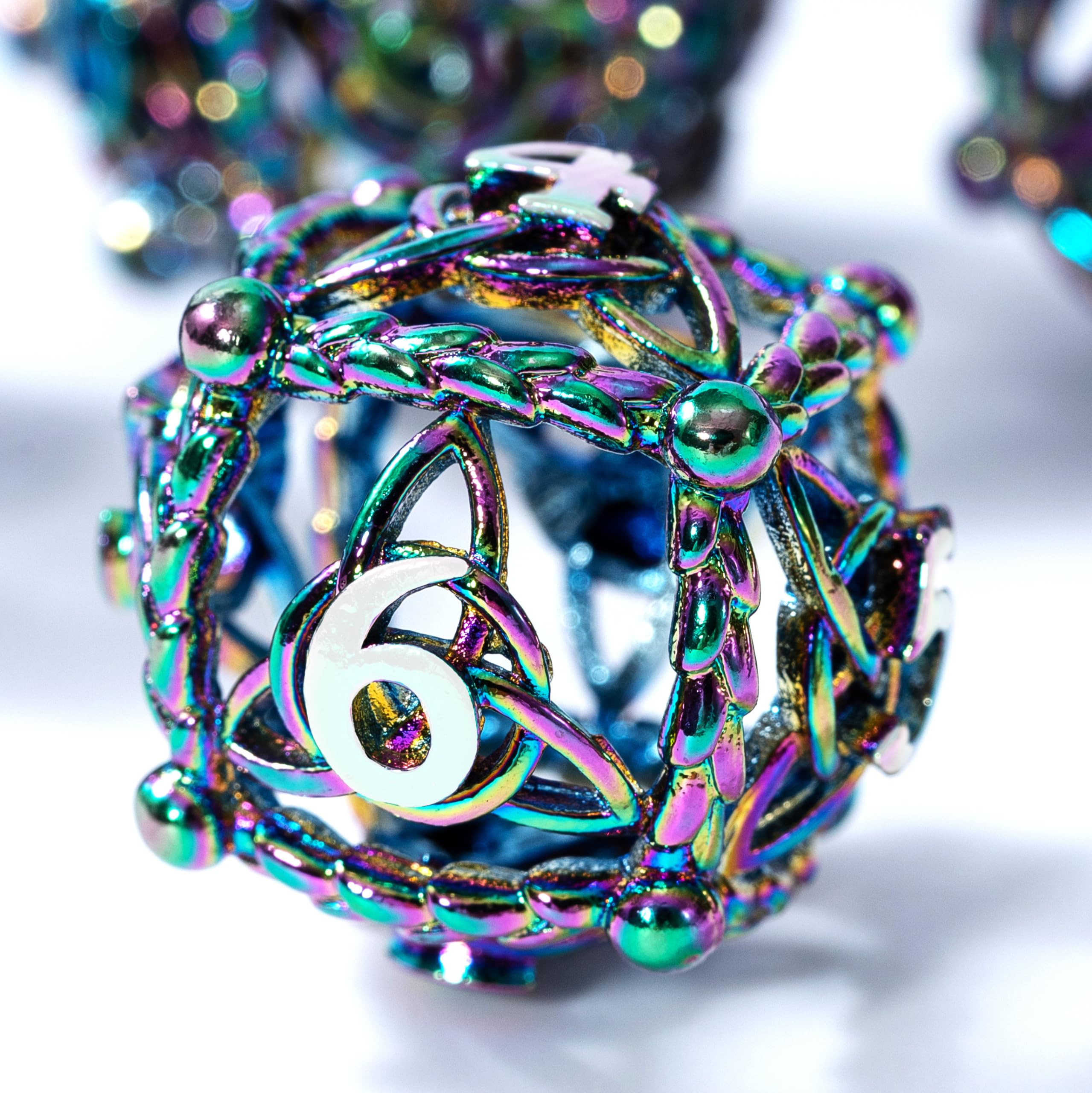 Metal Dice Set for DND - Unique Round Hollow Orb Design for Better Rolling โ image 1