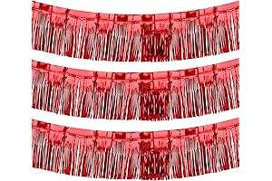 Radiant Parade Float Fringe Drapery - 30 Feet of Dazzling Sparkle