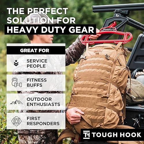 Miniatura 6 de Rhino Xtreme - Percha, negro, resistente, capacidad de 200 libras, triangular, resina ABS