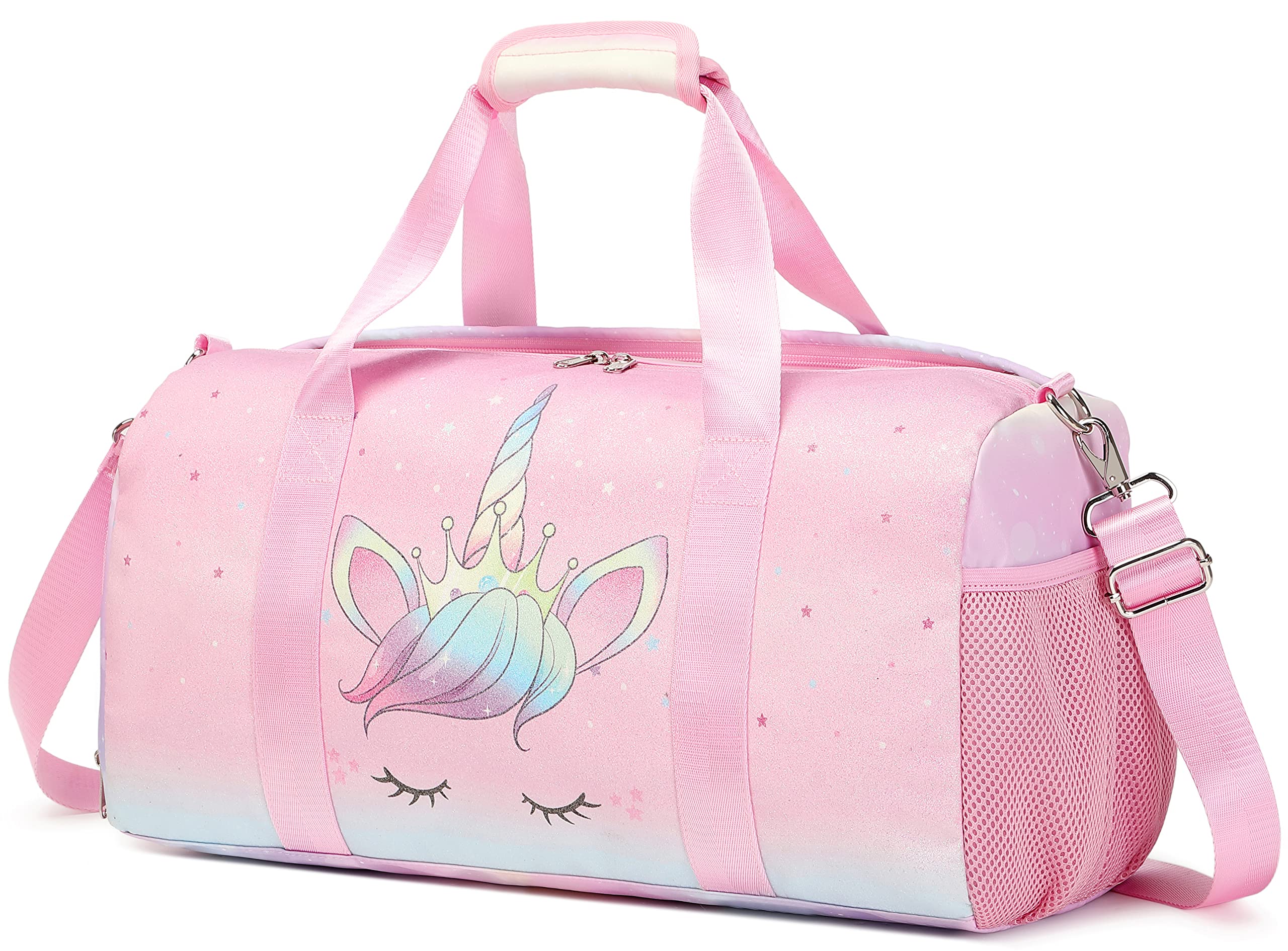 Jumpopack Bolsa de Deporte Niña Bolsas Deportivas Bolsa Gimnasio Gym Bag Maleta Unicornio Niña Bolsa Danza Niña 18”L*9.75”H*8”W