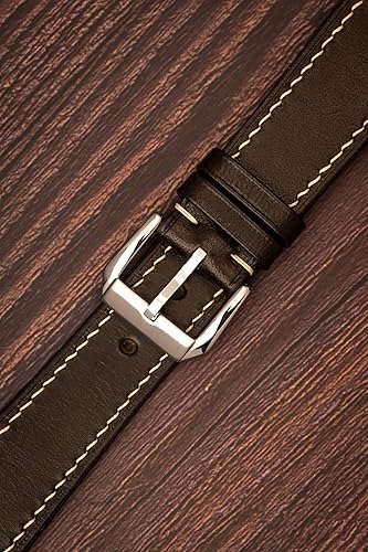 Miniatura 2 de Buttero - Correa de reloj de piel curtida vegetal de grano completo, de liberación rápida, hecha a mano, correa de reloj de cuero genuino italiano