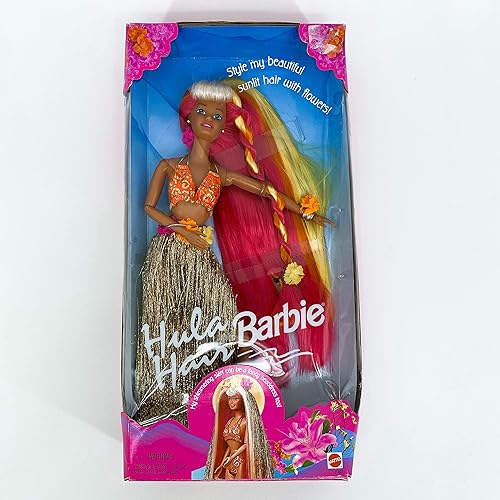 Cabello Hula rosa y dorado Barbie